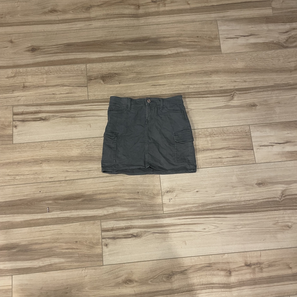 Sage Green Kids Cargo Skirt